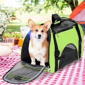 Dog -Cat pet Carrier bag green ,black new high quality! Packing airline approved